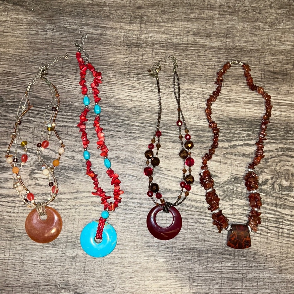 Stone necklaces bundle